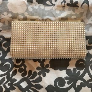 😀 $30/3 1950s vintage faux pearl clutch